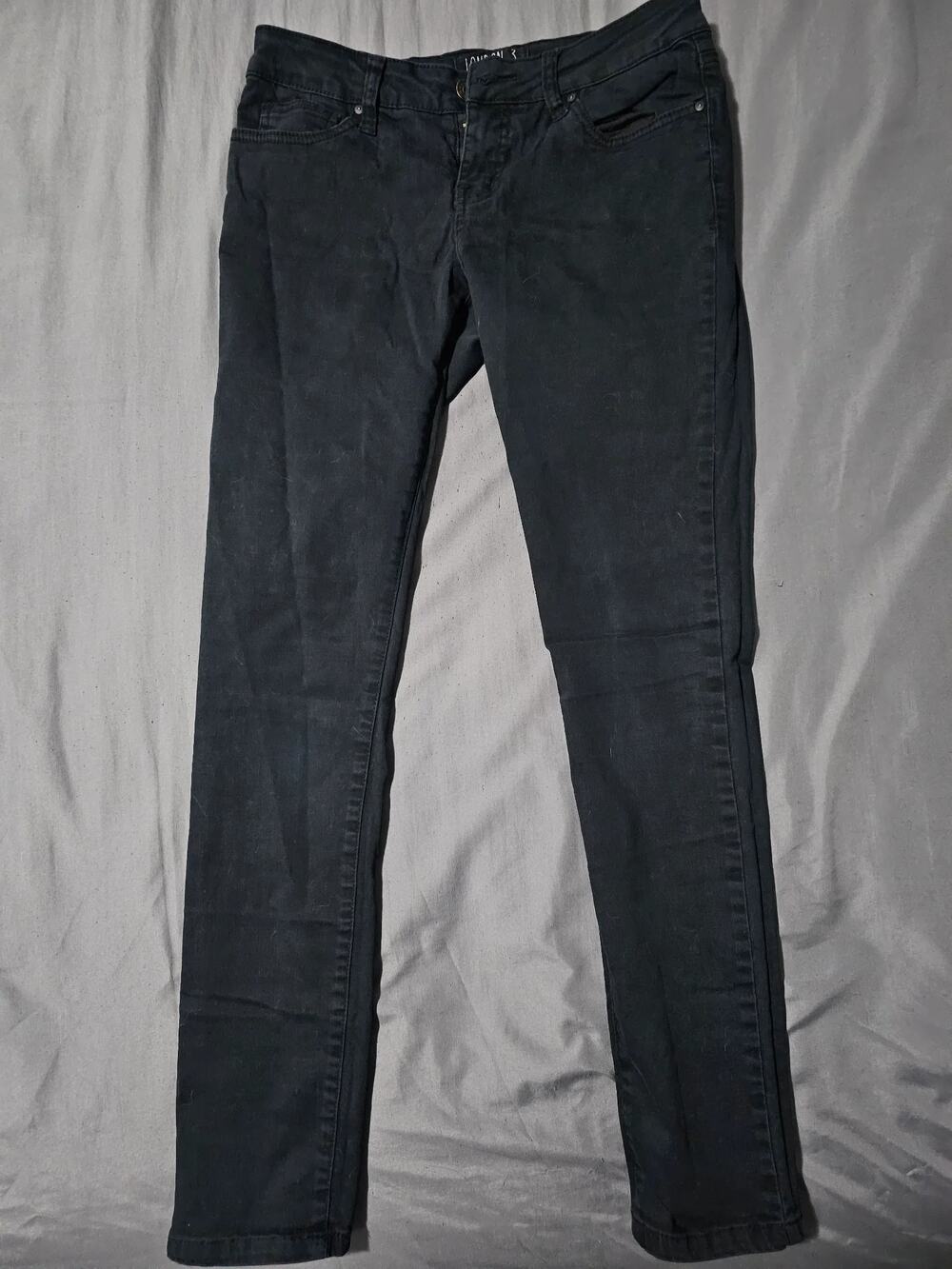 Men's Slim Fit Black Jeans - Vintage Casual Denim Bottoms